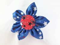 Patriotic Blue Collar Flower