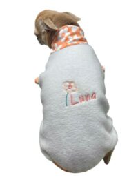 Spring Floral Dog Turtleneck Sweater + Personalization Option