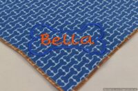 Custom Embroidered Cute Blue Bones Pet Bandana with Personalized Dog Bone and Pet Name