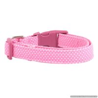 Customizable Ballerina Pink Dot Dog Pet Collars