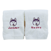 Customizable Embroidered Pet Dog Breed Hand Towel Gift, Dog Breed Golf Towel, Pet Memorial Gift
