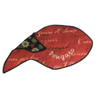 Personalized Rust Fish Placemat Rug for Cats, Cat Placemat for Food and Water Bowls