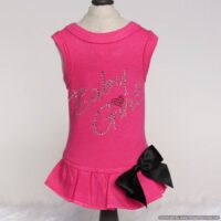 Baby Girl Hot Pink Dog Dress