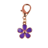 Purple Flower Pet Dog Collar Charm