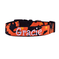 Customizable Halloween Spooky Black Cats Pet Dog Collar
