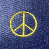 Yellow Peace Sign