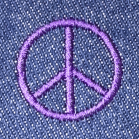 Purple Peace Sign